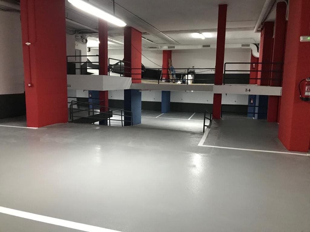 Reforma de parking y espacio técnico en Barcelona realizada por CYR89